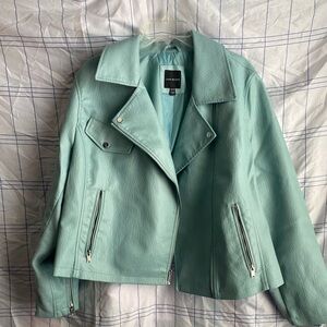 Plus size moto jacket